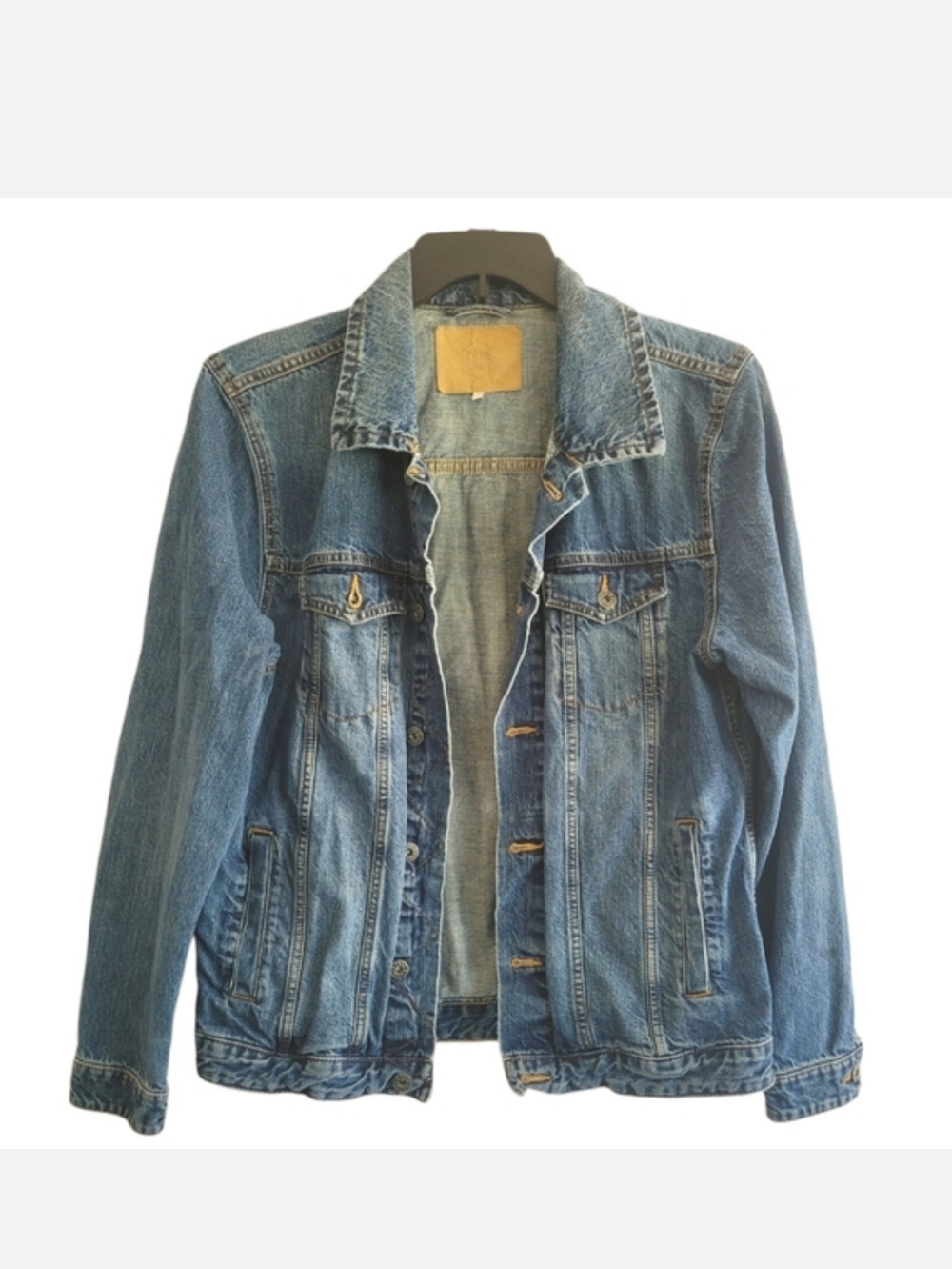 True Craft Medium Wash Denim Jean Jacket Size S